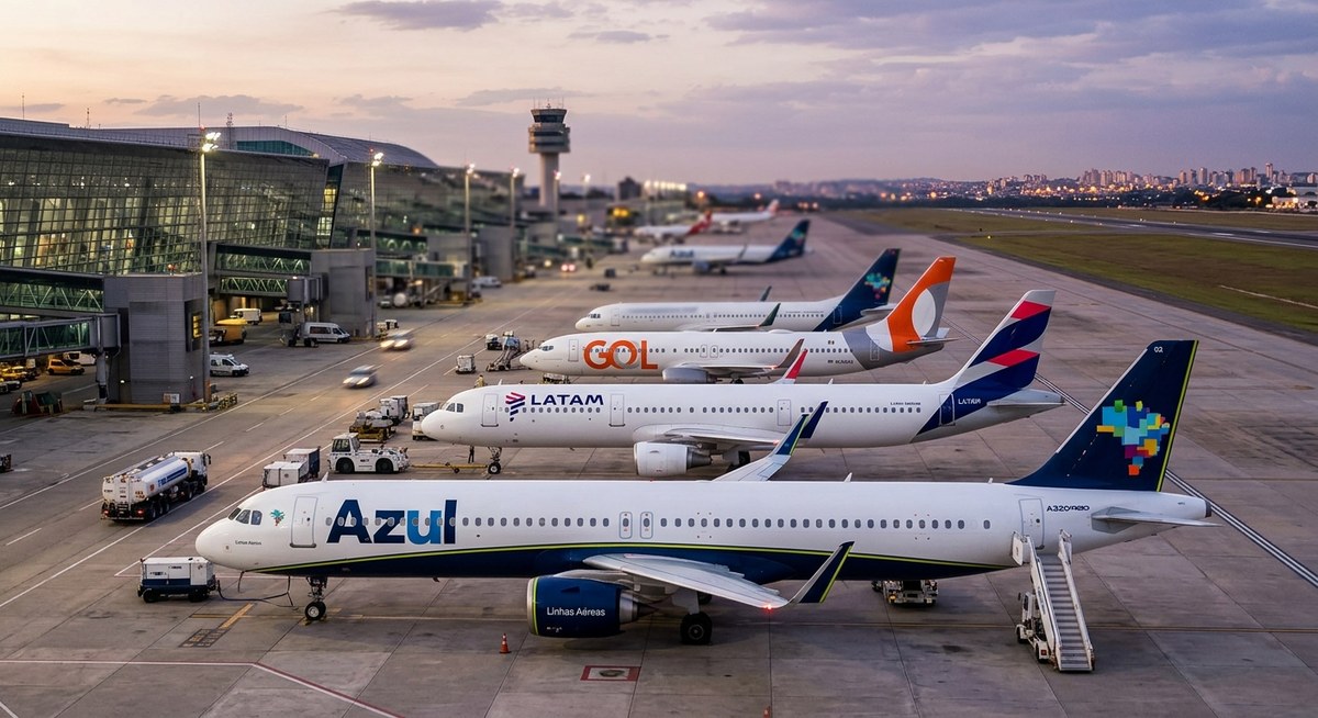 Quais são as companhias aéreas brasileiras com as frotas mais modernas em 2026?